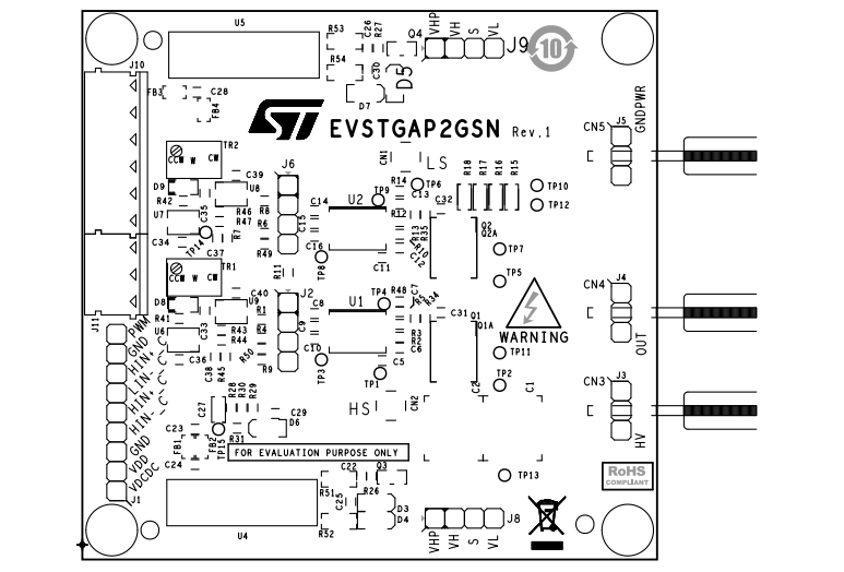 STMicroelectronics Carte de démonstration EVSTGAP2GSN